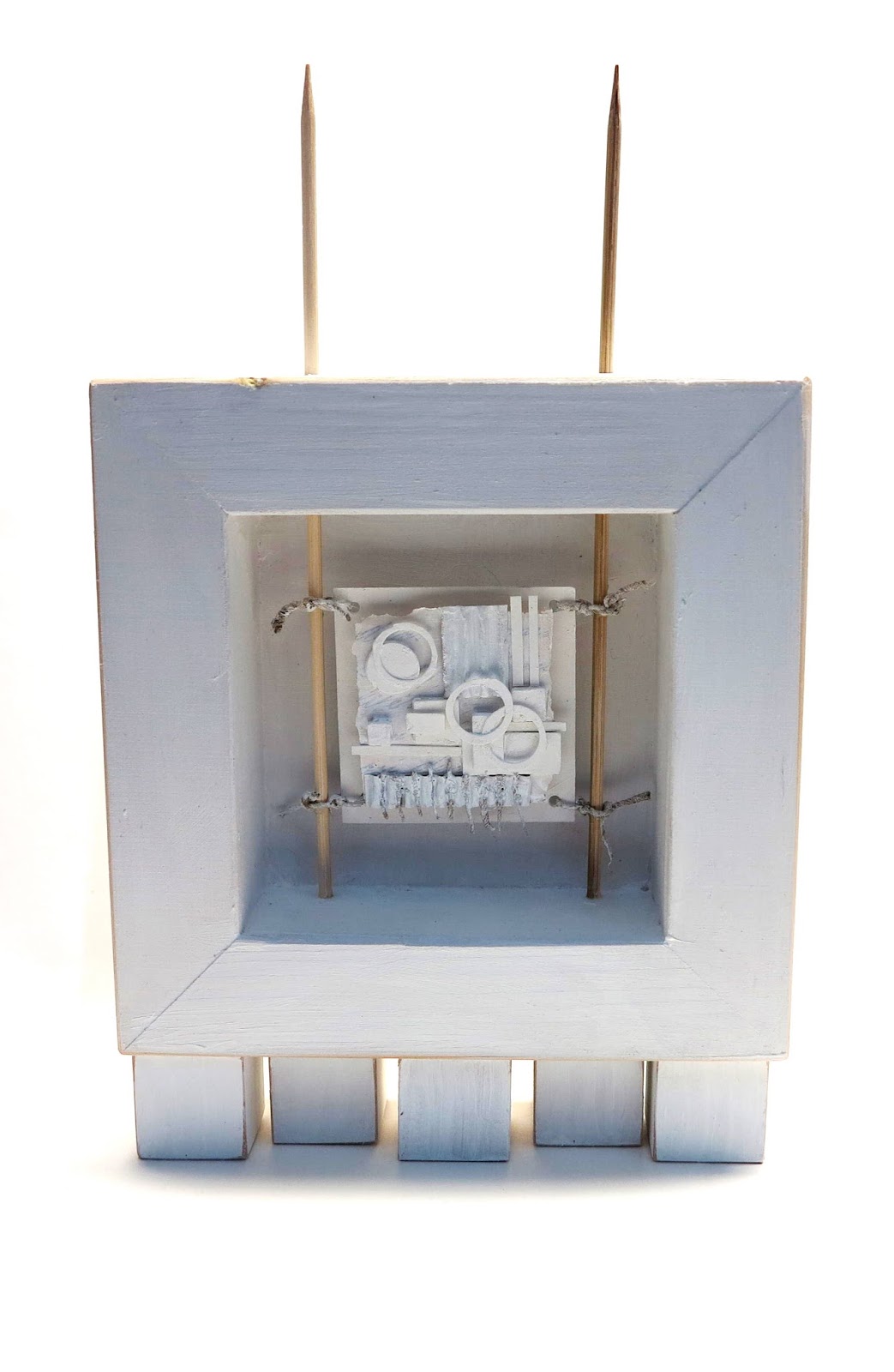 Collage art of Laura LeinSvencner Challenge White Box