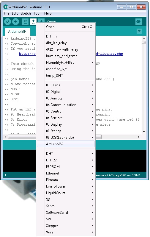 Programming Codes: Upload Bootloader to NEW ATMEGA328 using your ...