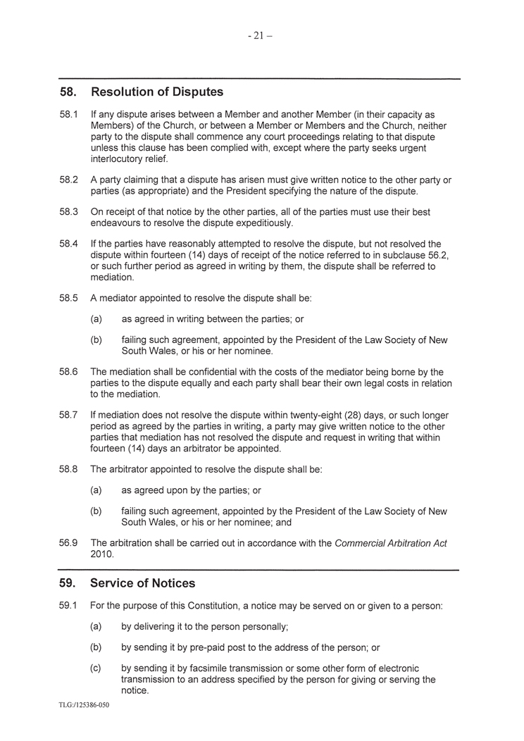 Constitution of The Congregation of the Enmore Spiritualist Church Incorporated
