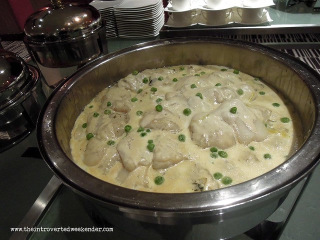 Fish fillet in cream sauce at Holiday Inn Makati