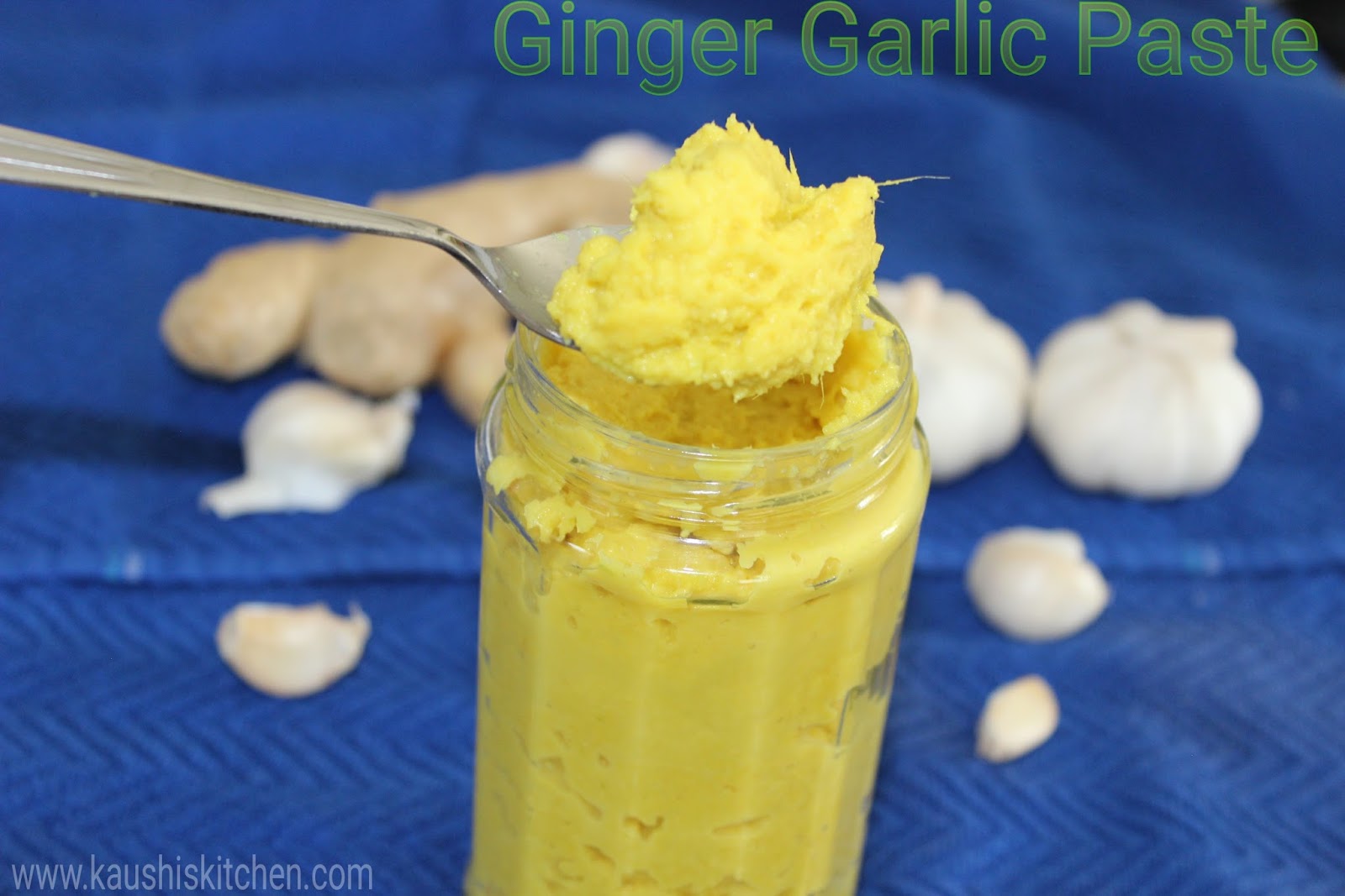 HOMEMADE GINGER GARLIC PASTE / INJI POONDU VIZHUDHU / GINGER GARLIC PASTE