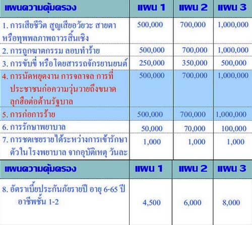 ประกันอุบัติเหตุ ไม่เคลม มีคืน – ไทยประกันชีวิต