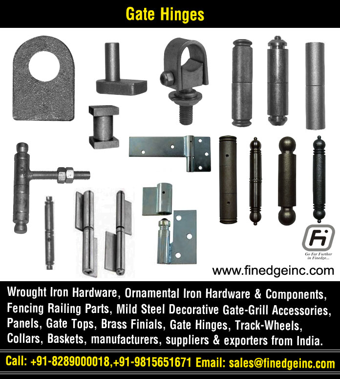 Decorative wrought iron and ornamental iron components, fencing