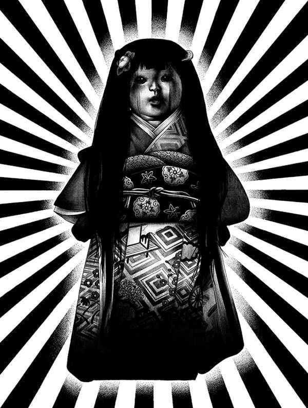 DragonsFaeriesElves&theUnseen Okiku Japanese Haunted Doll