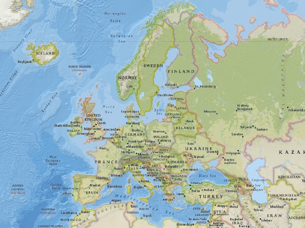 Europe Map Landforms_ | United States Map - Europe Map Europe Map Landforms_ | United States Map - Europe Map