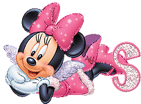 Alfabeto de Minnie Mouse con alitas S.