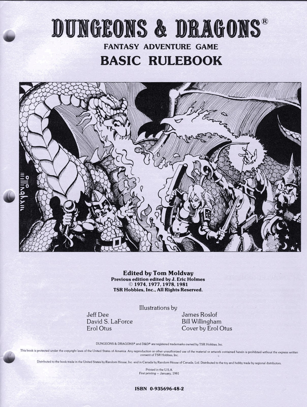 3d6, Traps and Thieves Spotlight on...D&D Basic, part two