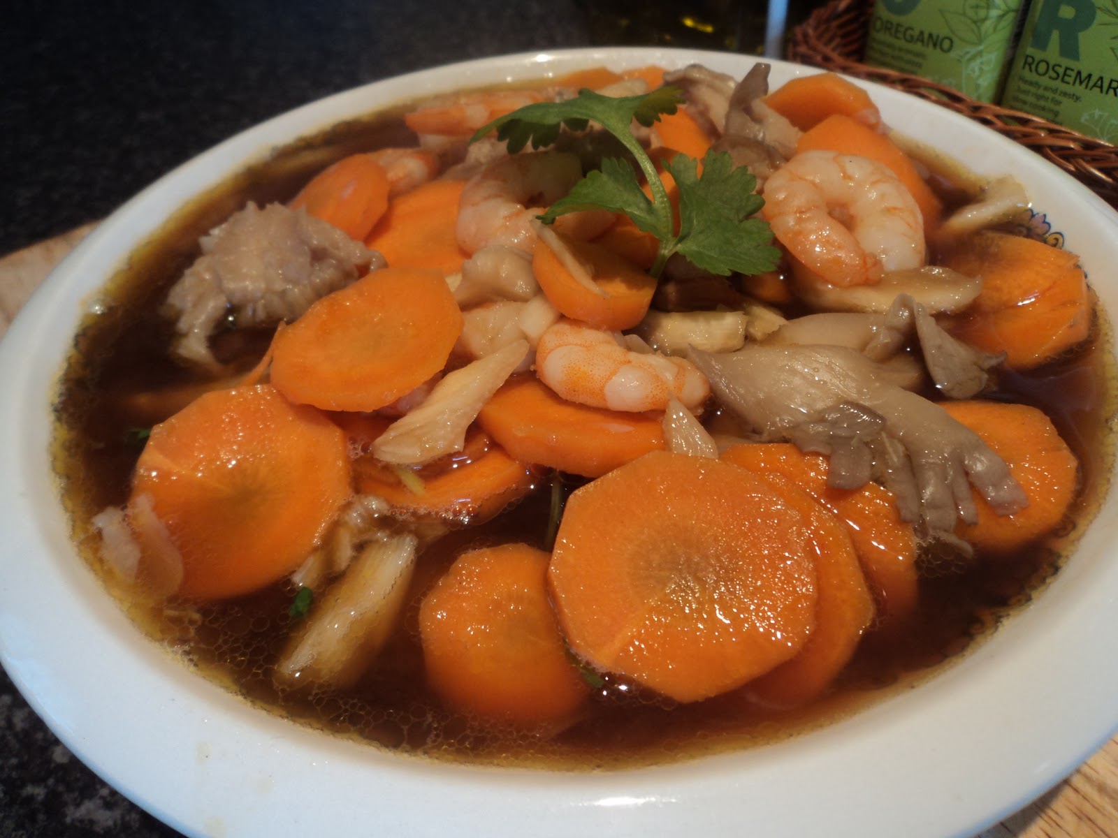 ♥ Simply Mama ♥ Chinese StyleSoy sauce Seabass + Oyster sauce Mushroom