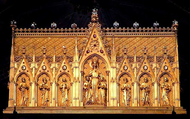 Relicário principal de Santa Valdetrudis, princesa, abadessa e fundadora de Mons, Bélgica