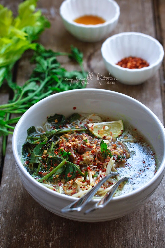 My Small Kitchen Thai Beef Rice Noodles Soup