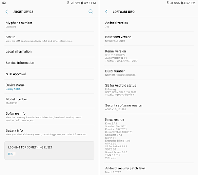 Samsung Galaxy Note 5 Duos Rolling Out With Android Nougat Update