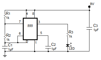 κυκλωμα με led - 555