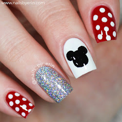 minnie nails mouse mickey nail disney acrylic designs edition simple nailsbyerin themed cool mini frozen outfit different channel seeing