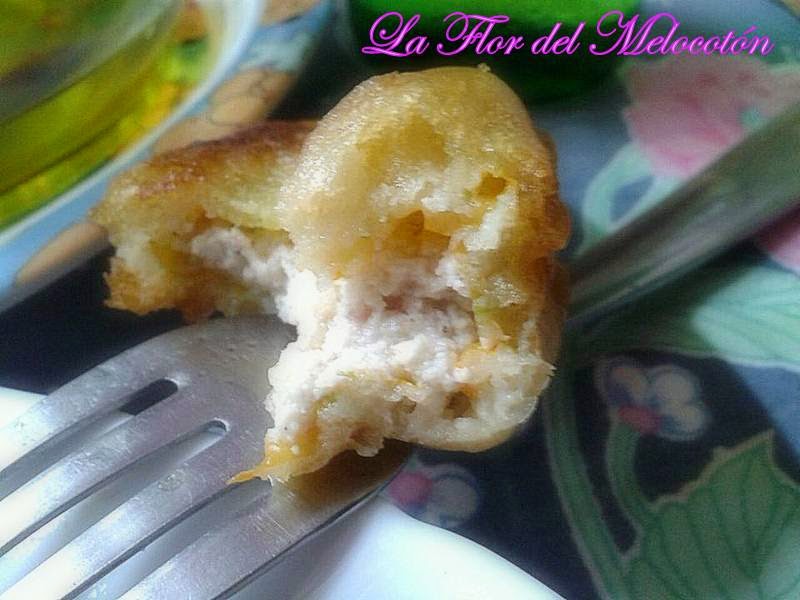 Flores de calabaza rellenas