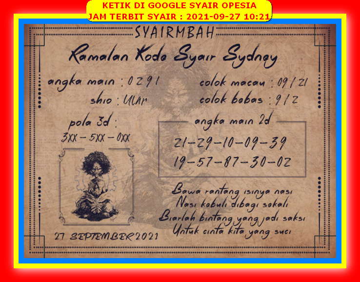 PREDIKSI SYDNEY COJEEL