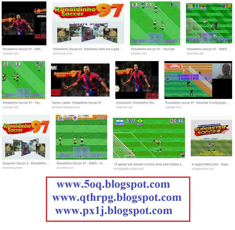 PUBLICADOS BRASIL Ronaldinho Soccer 97 SNES Relembre e veja como