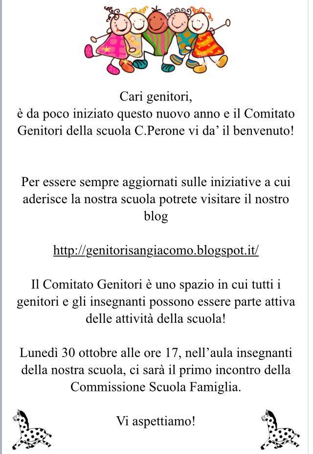 Genitori San Giacomo Commissione Scuola Famiglia 30 10 17