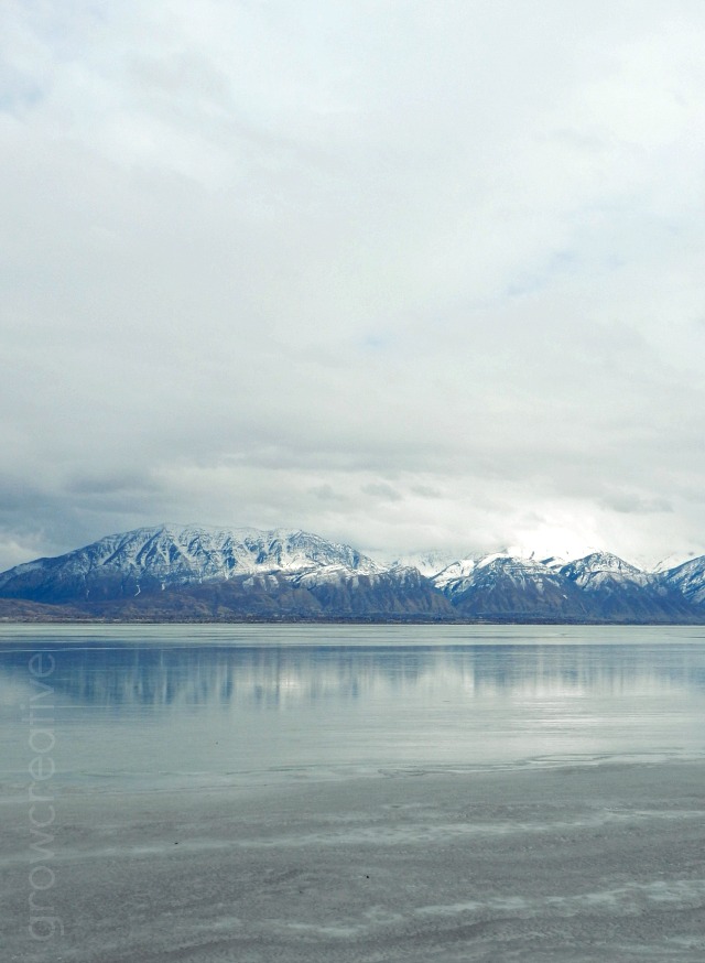 Frozen Utah Lake: grow creative blog