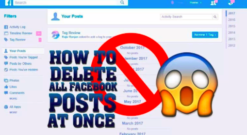 Delete All Posts From Facebook