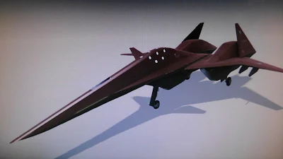 機体はエースコンバット・インフィニティの同型機。ADF-01オーシア仕様、Z.O.Eは機首部分とコクピット周りが違う。ゲーム画面よりtonbori堂撮影｜（C)バンダイナムコエンターテインメント｜プロジェクトACES