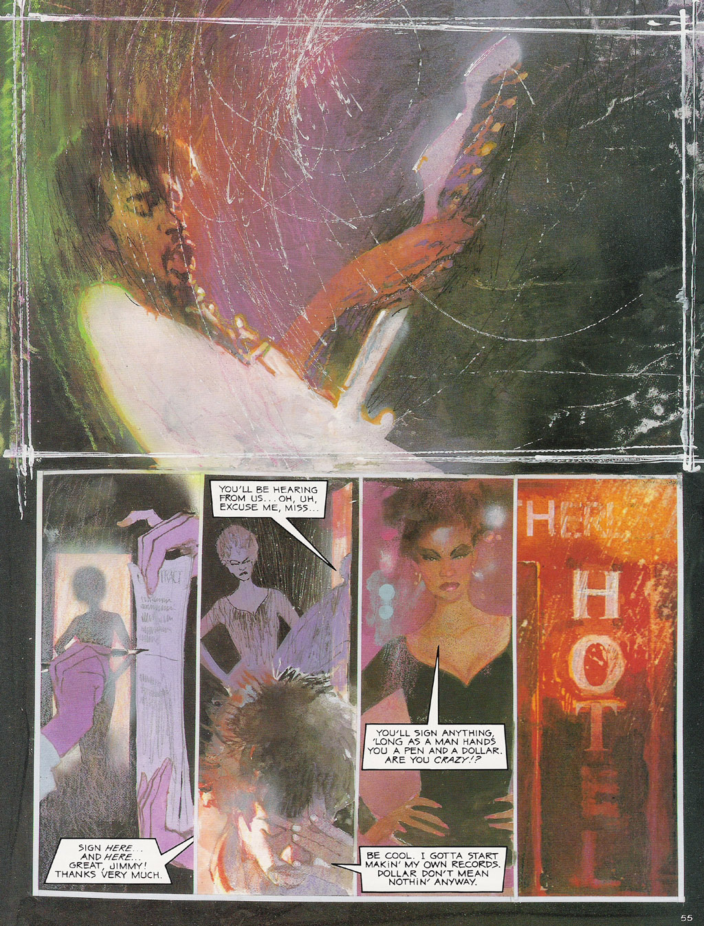 Read online Voodoo Child - The Illustrated Legend of Jimi Hendrix comic -  Issue # TPB - 58