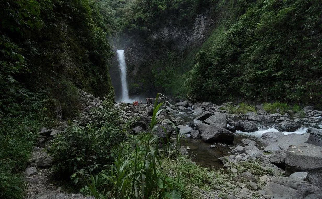 Tappiyah Waterfalls Middle View Batad Ifugao Cordillera Administrative Region Philippines