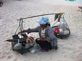 Beach vendor on Choengmon Beach