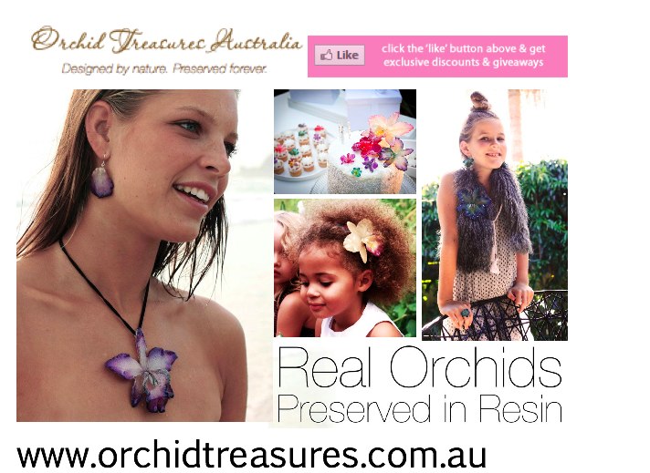 Orchid Treasures Australia- Real Flower Jewellery