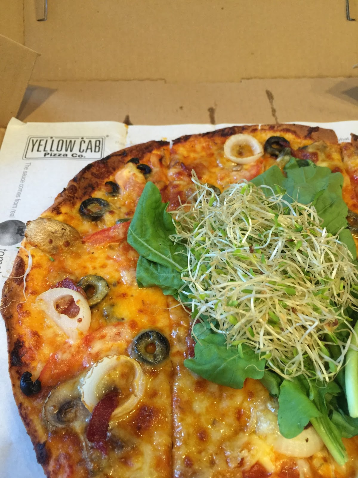 Yellow Cab's Make Your Own Pizza You Had Me At Alfalfa...