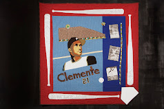 My Roberto Clemente Quilt used for fundraising at the RC Museum