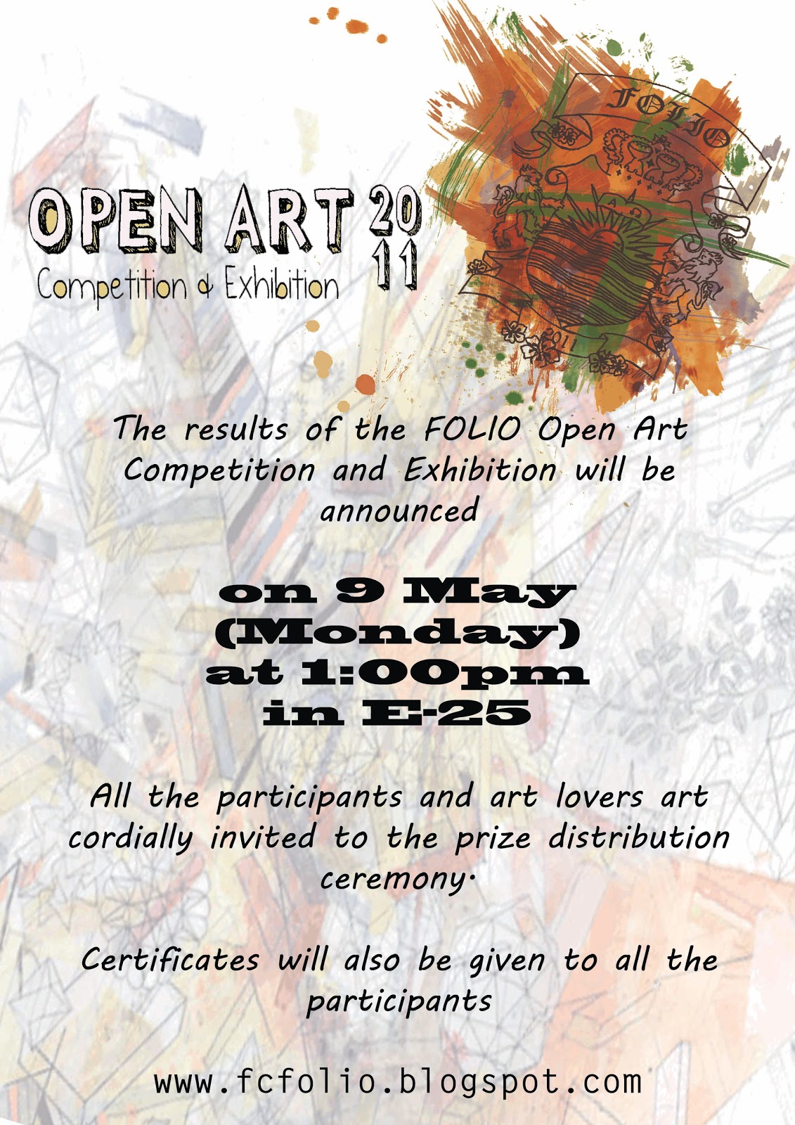 Folio Prize distribution ceremony Open Art Competition