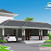 Sloping roof house elevation - 1860 Sq. Ft.