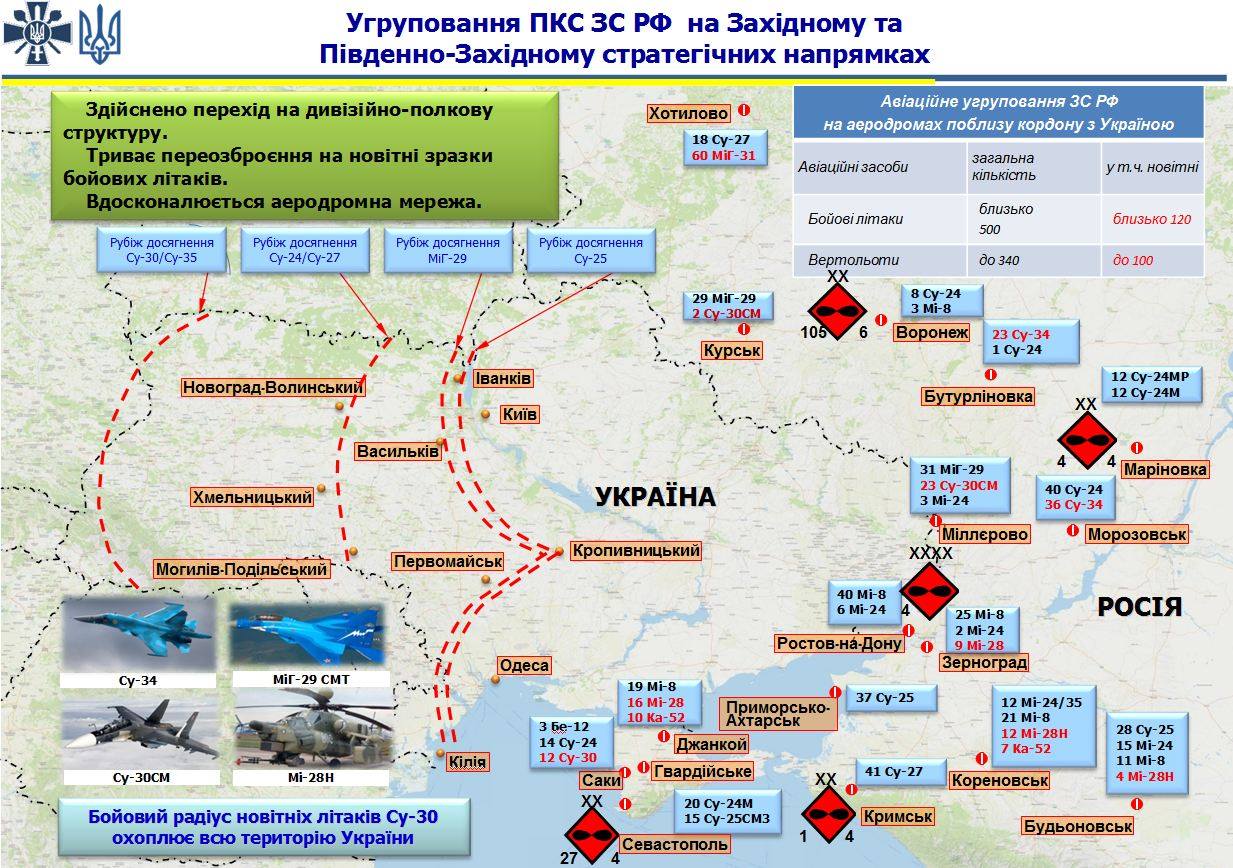 Російські війська біля кордонів України (інфографика)