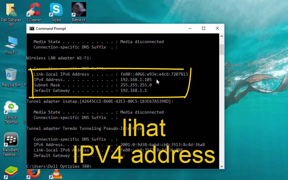 Cara Cek IP Di CMD Pada Komputer Dengan Mudah