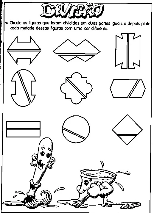 exercicios de divisão matematica