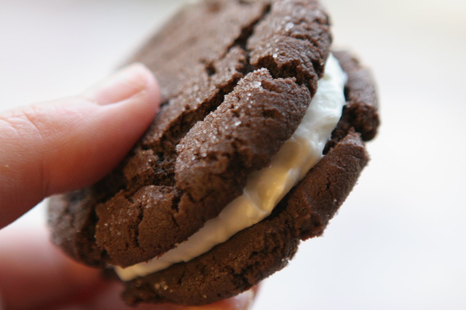 A Little Sugar on the Weekend Chocolate Sandwich Cookies with Cream