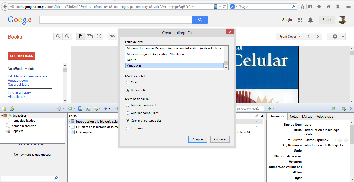 Medilab: USO DE ZOTERO EN FIREFOX