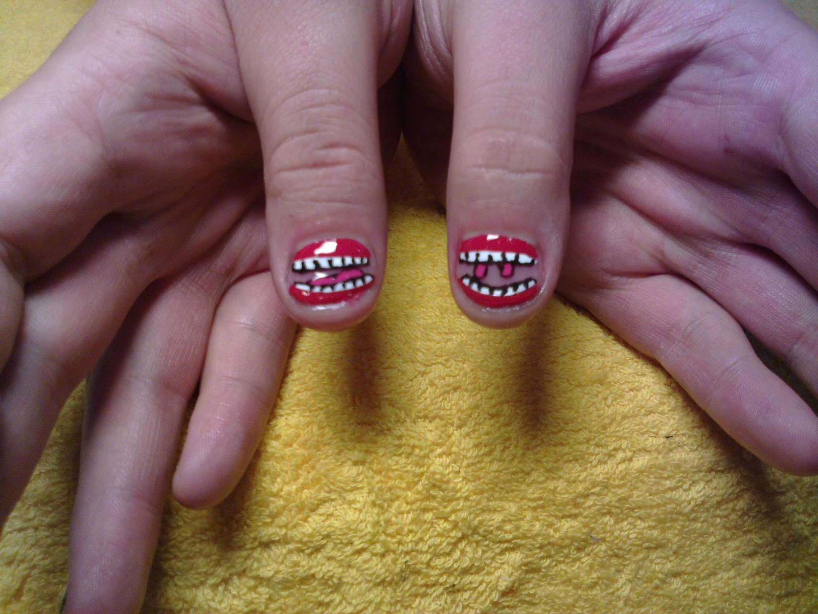 Lipstick Decals
4. Mouth Nail Art - wide 2