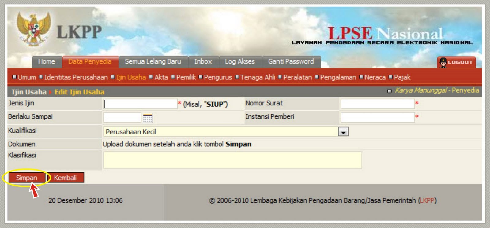 CARA UPLOAD,ENKRIPSI, DAFTAR DI LPSE SELURUH INDONESIA