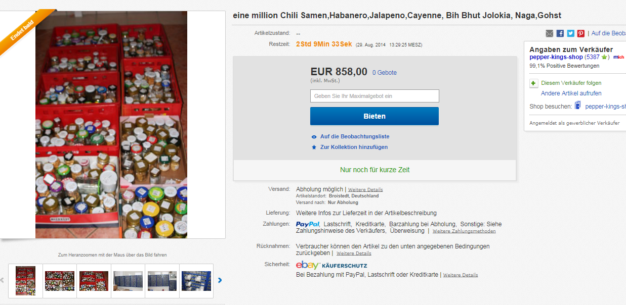 1 millionen chilisamen