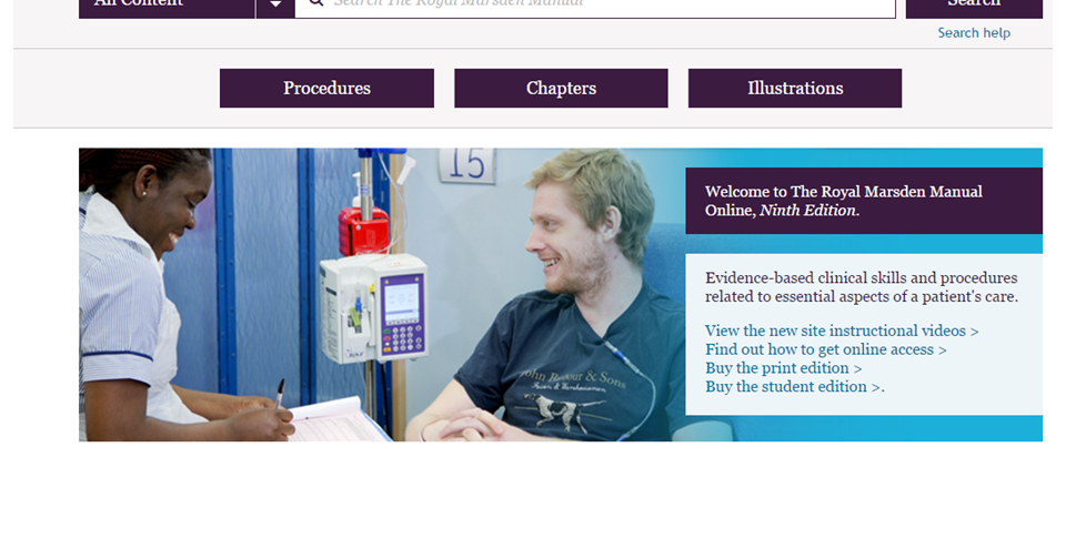Royal Marsden Manual Online now available to SSoTP staff