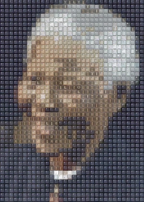 Nelson Mandela Button Portraits