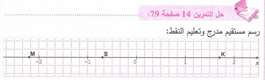 حل التمرين 14 ص 79 رياضيات سنة الاولى متوسط