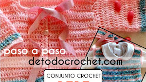Patrones de Chaleco y Chaqueta para Bebe a Crochet / Paso a paso