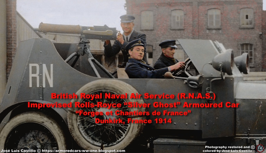 Armored Cars in the WWI R.N.A.S. Improvised RollsRoyce 'Silver Ghost