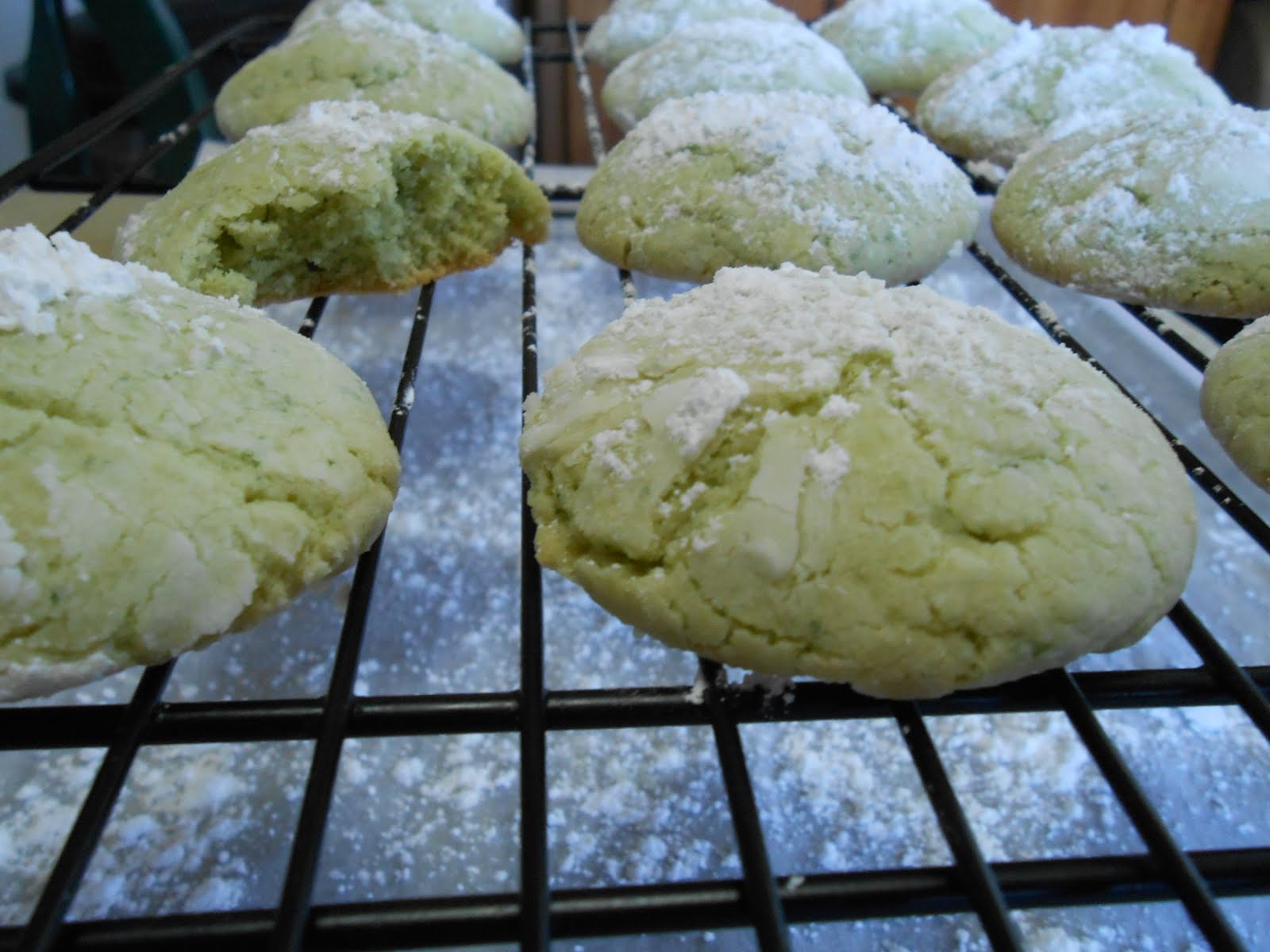Lemon Verbena Crinkle Cookies