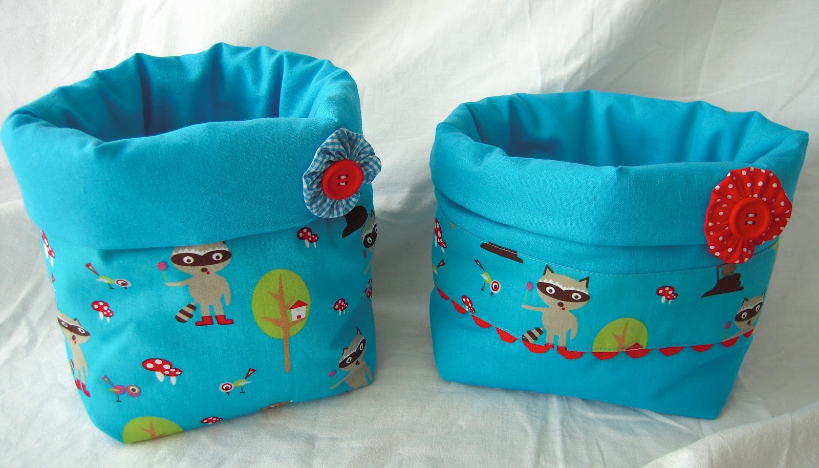 d'Inge: Patchwork-Babydecke Waschbär