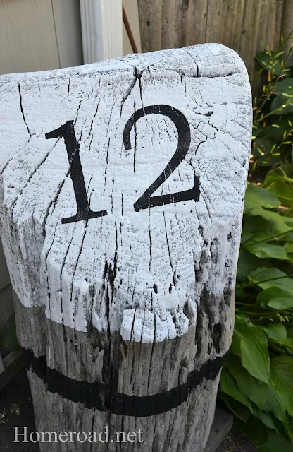 stump with number 12