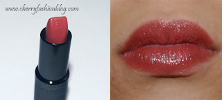 Lip swatch of Manhattan Liptsick 94P, Manhattan 94p, Lipstick, right shade of lipstick for dark skin or mixed ladies