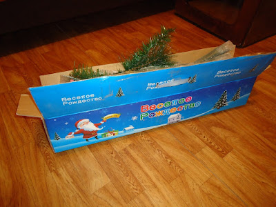 искусственная ёлка коробка 150см